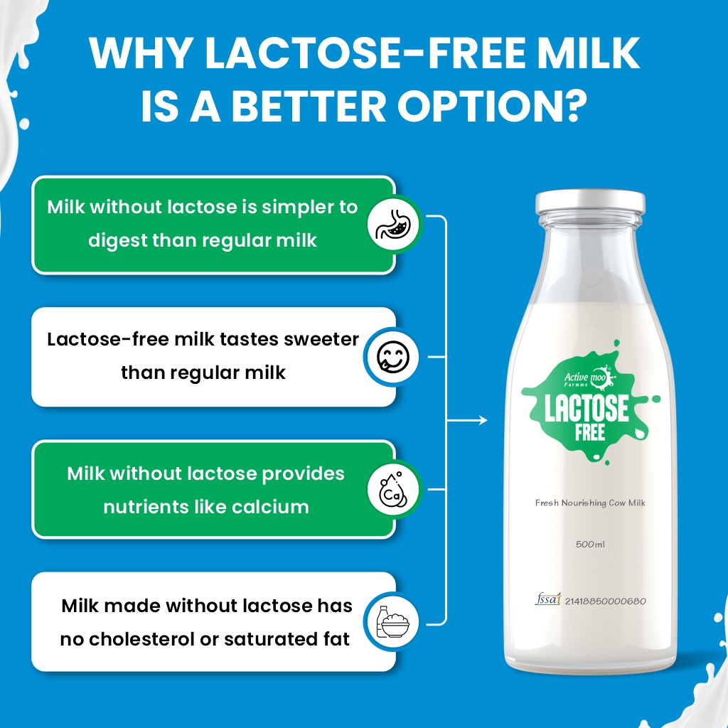 Differences Between Regular Milk & LactoseFree Milk Active Moo Farmms